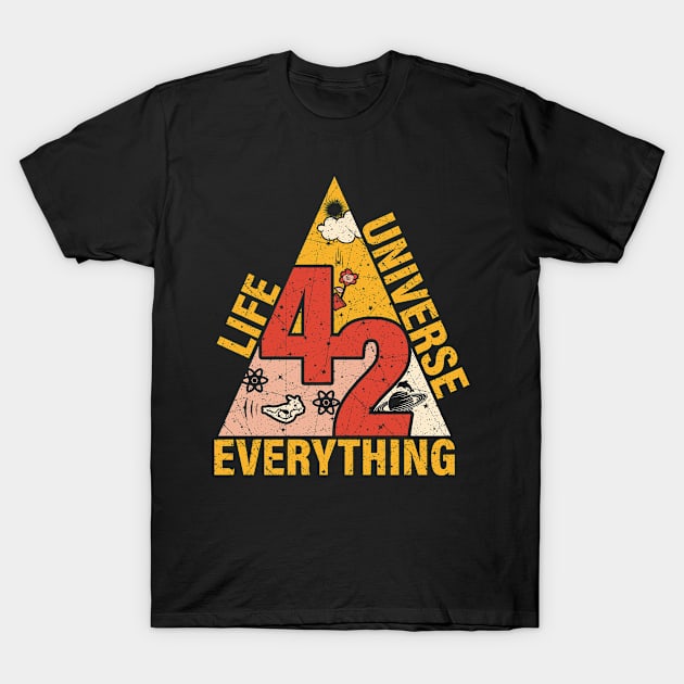 42 the life universe the  everything the answer vintage T-Shirt by Dianeursusla Clothes